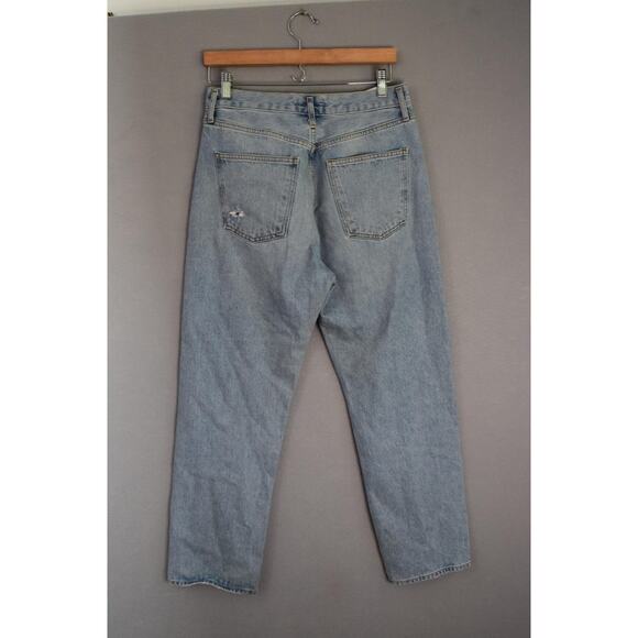 AGOLDE Jeans Womens 28 Light Blue 90's Mid Rise Loose Fit Jeans Snapshot LIght - Picture 2 of 5